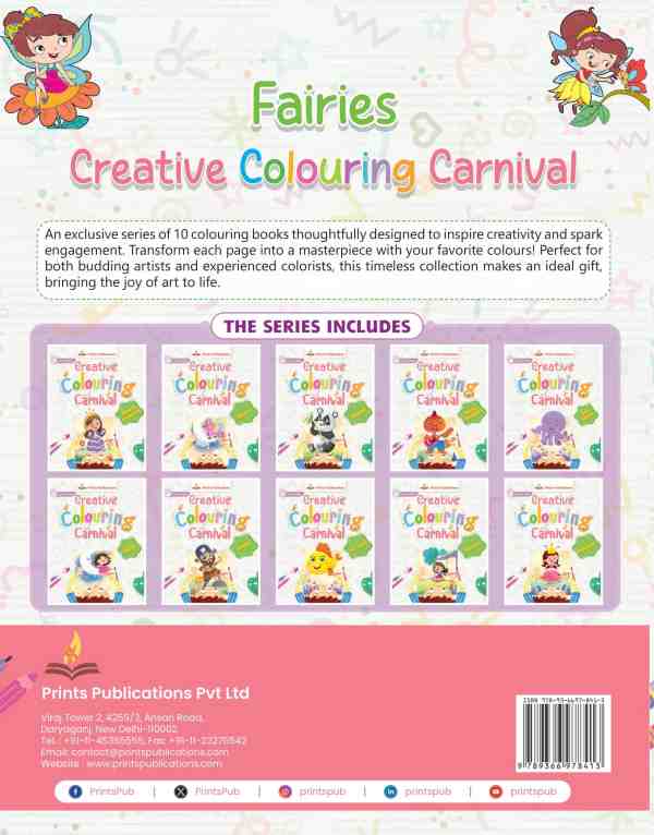 Fairies: Creative Colouring Carnival Prints Publications