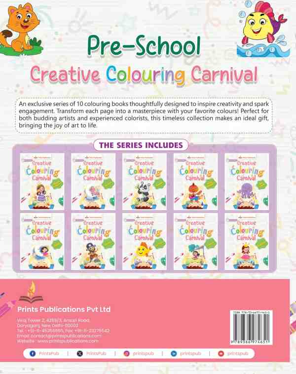 Pre-School: Creative Colouring Carnival Prints Publications