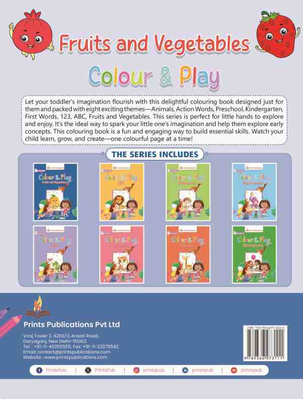 Colour and Play: Fruits and Vegetables Prints Publications