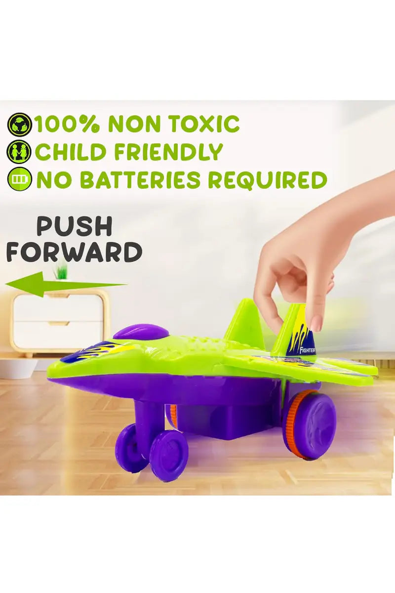 Lovely Toys MIG-29 Fighter Plane Push Along Toy - (Green)