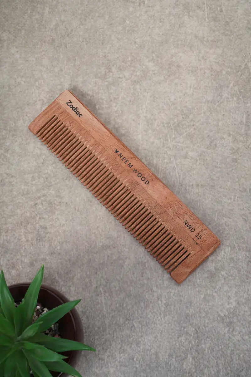 Zodiac Wood Detangling Comb (Brown) - Pack of 1