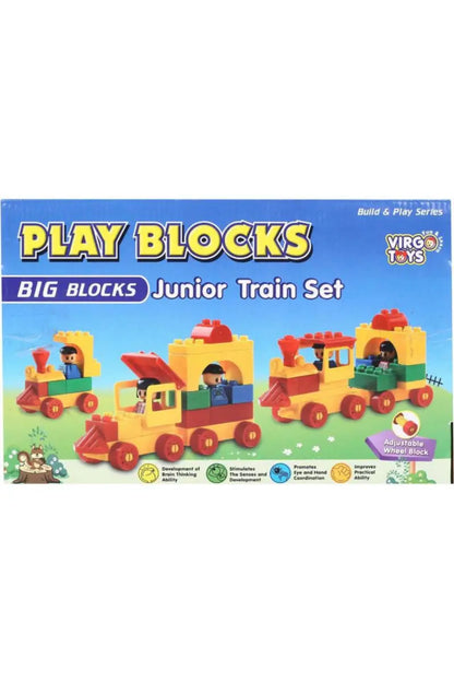 Colorful Play Blocks Junior Train Set