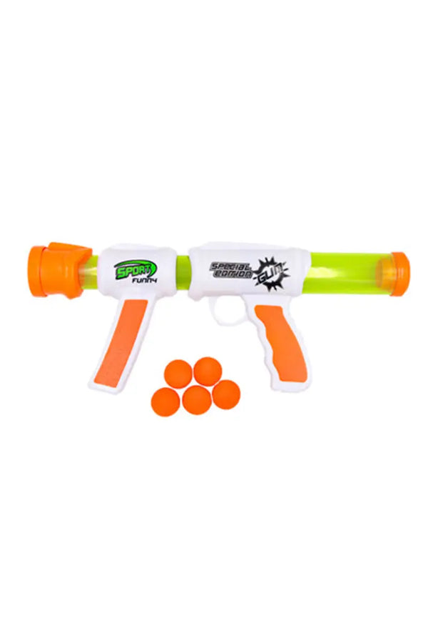 Lovely Toys Sports Ball Pressure Gun Toy For Kids (Multicolor)