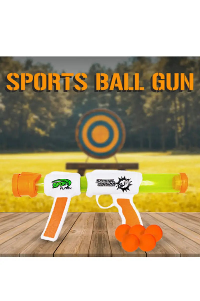 Lovely Toys Sports Ball Pressure Gun Toy For Kids (Multicolor)