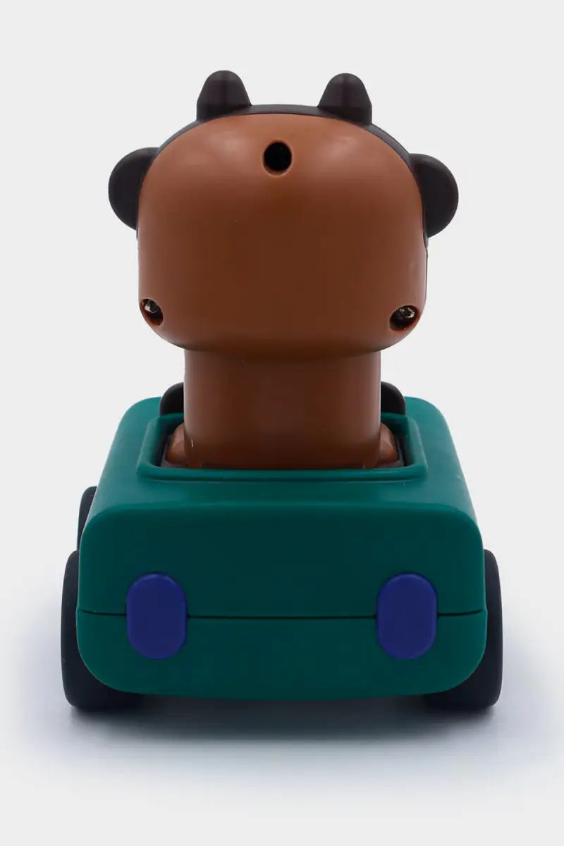 Push N Go Animal Faces Car Toy - Green