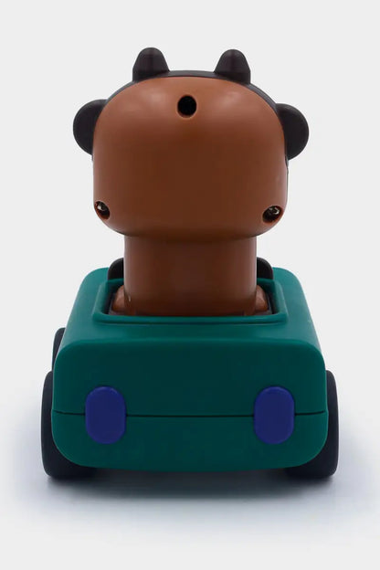 Push N Go Animal Faces Car Toy - Green