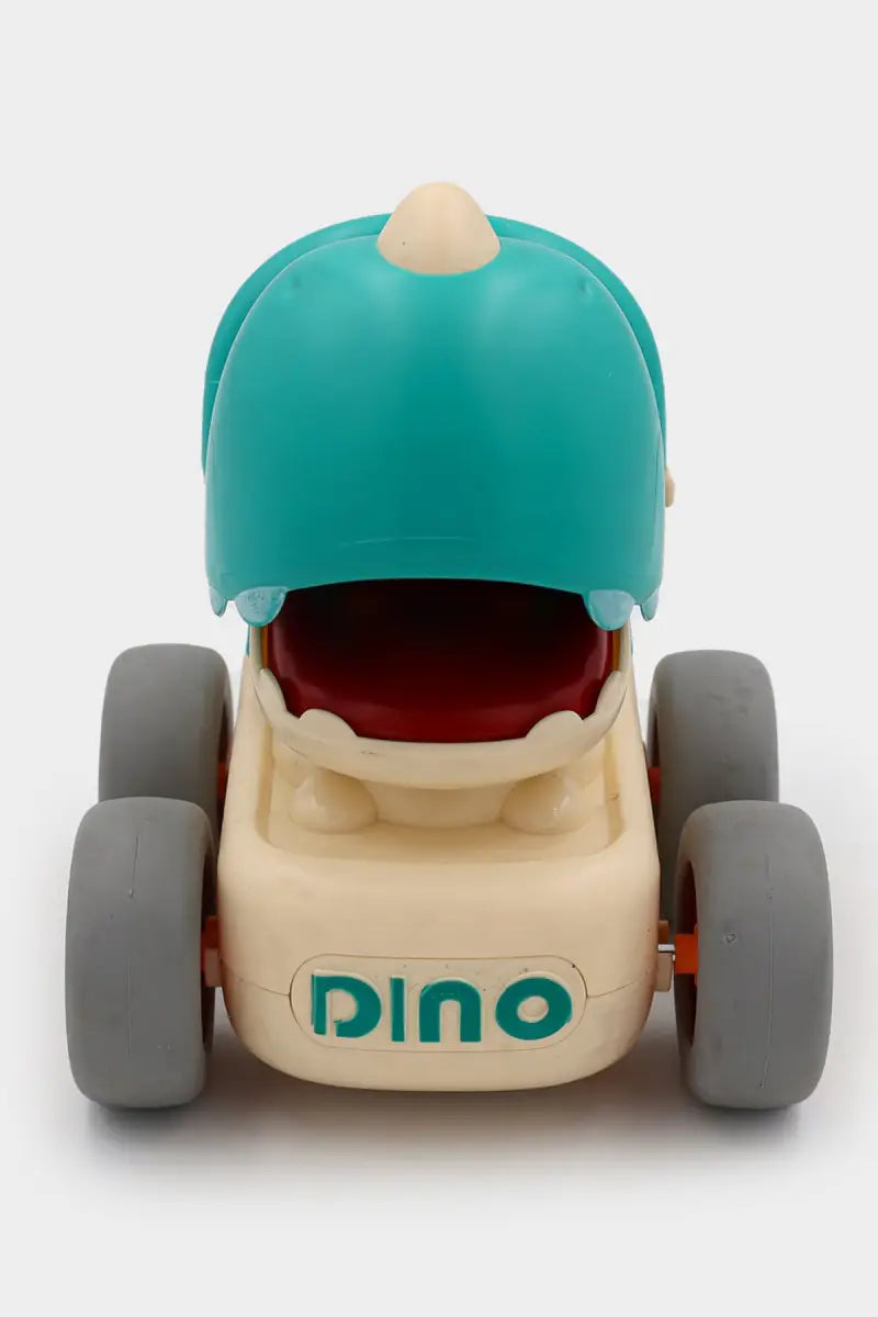 Dino Push N Go Friction Powered Toy - Teal