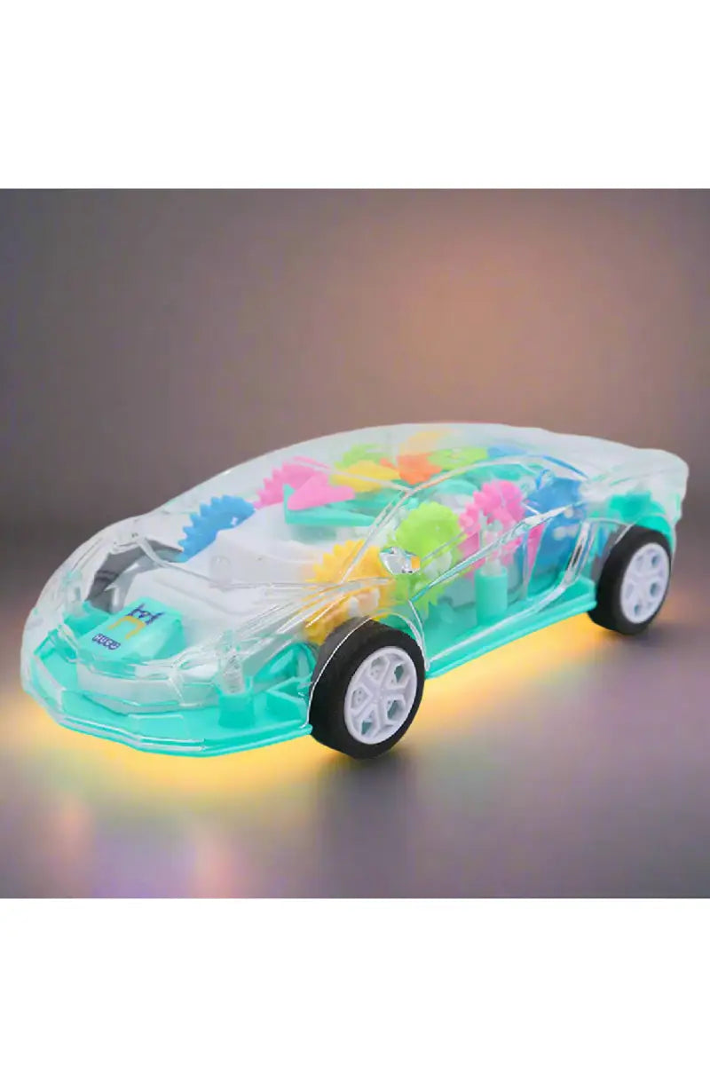 Light and Gear Friction Powered Car Toy