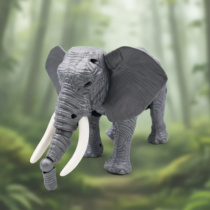 Walking Elephant Light & Sound Toy (Grey) SUPER
