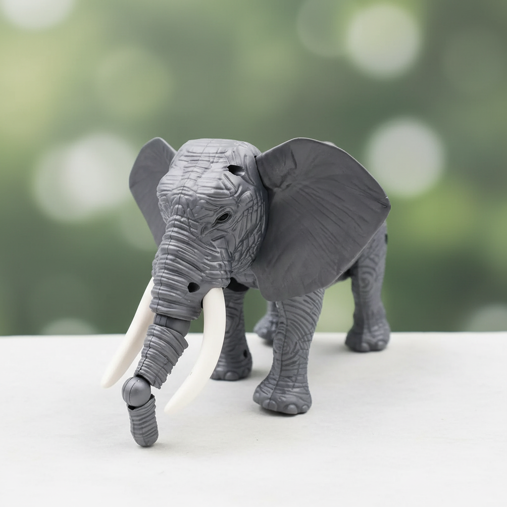 Walking Elephant Light & Sound Toy (Grey) SUPER