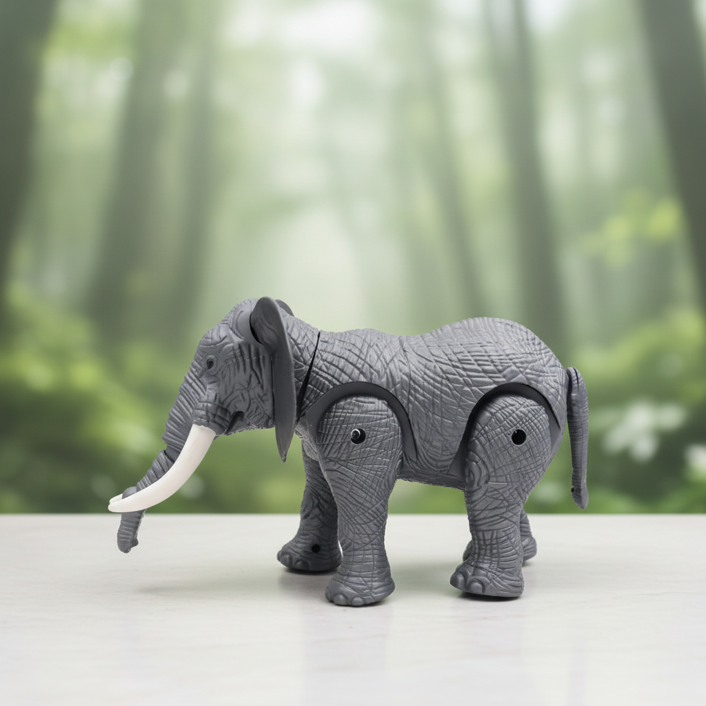 Walking Elephant Light & Sound Toy (Grey) SUPER