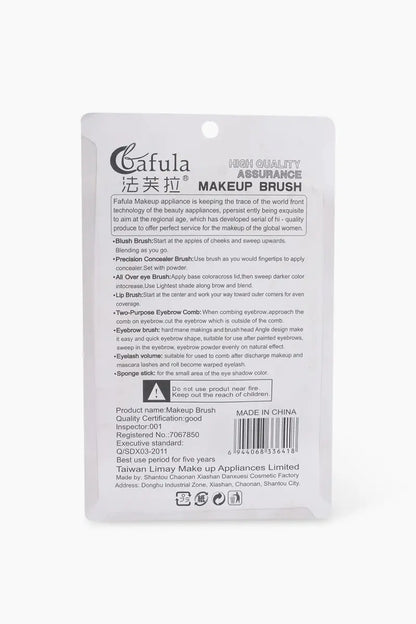 Nylon Hair Make Up Brush Set (Pink) - Pack of 8