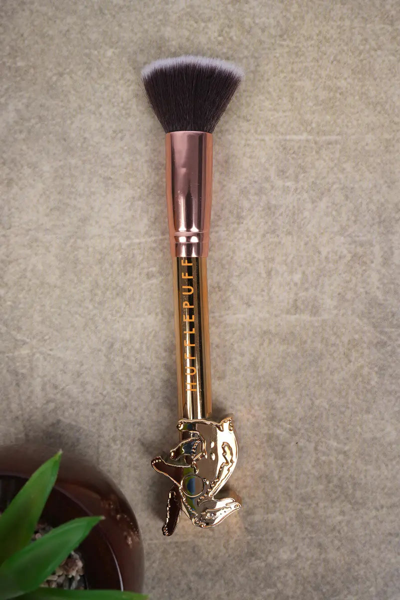 Nylon Hair Make Up Brush Set (Gold) - Pack of 1