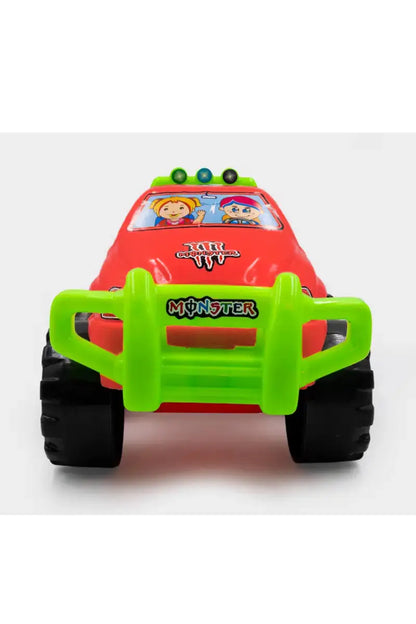 Monster Truck Friction Powered Push Along Toy- Red