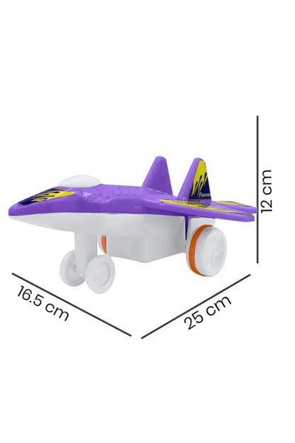 Lovely Toys MIG-29 Fighter Plane Push Along Toy - (Purple)