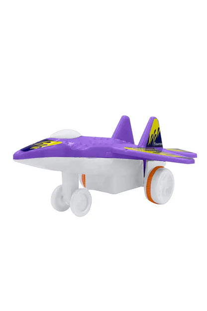 Lovely Toys MIG-29 Fighter Plane Push Along Toy - (Purple)