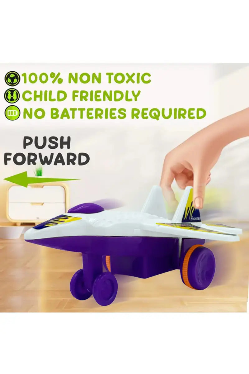 Lovely Toys MIG-29 Fighter Plane Push Along Toy - (White)