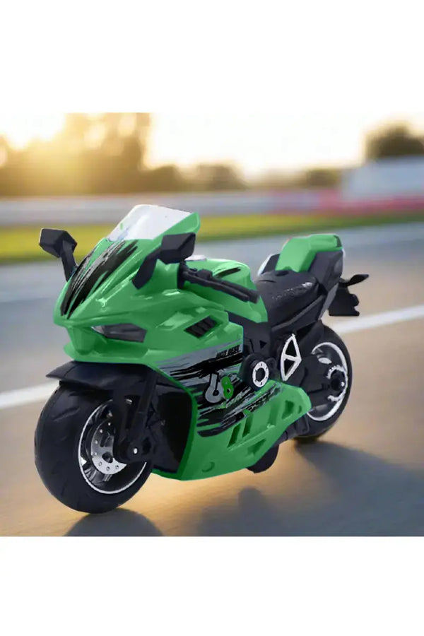 Lovely Toys EV Bike Friction Powered Light & Sound Toy (Green)