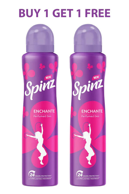 Spinz Enchante Perfumed Deodrnt- 200ml X 2 (Buy 1 Get 1 Free)