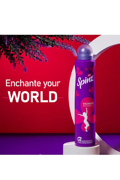 Spinz Enchante Perfumed Deodrnt- 200ml X 2 (Buy 1 Get 1 Free)