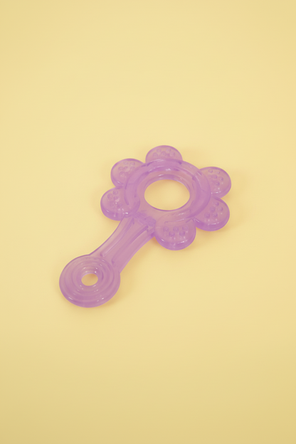 Silicone Teether For Toddlers (Purple) SUPER