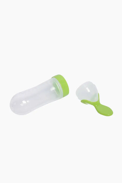 Squeezy Silicone Bottle Feeder For Kids (Green)