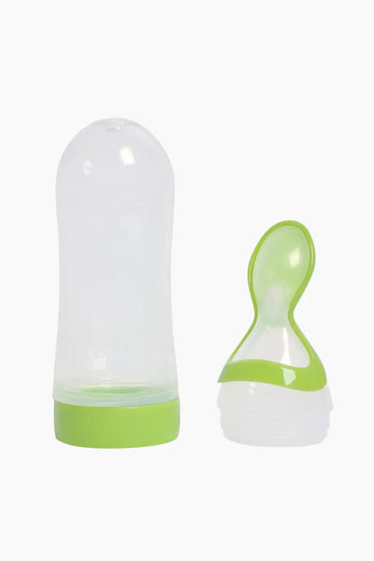 Squeezy Silicone Bottle Feeder For Kids (Green)