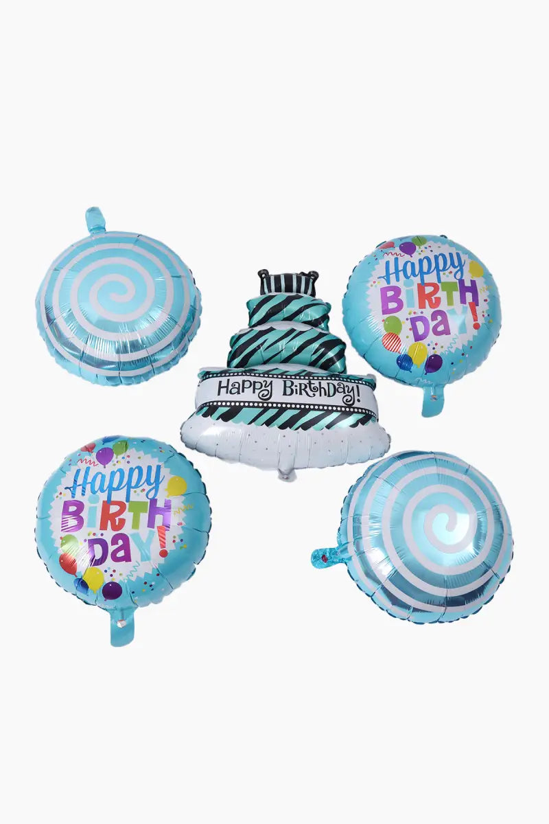 3 Tire Cake Foil Balloon Set - 5 Pcs
