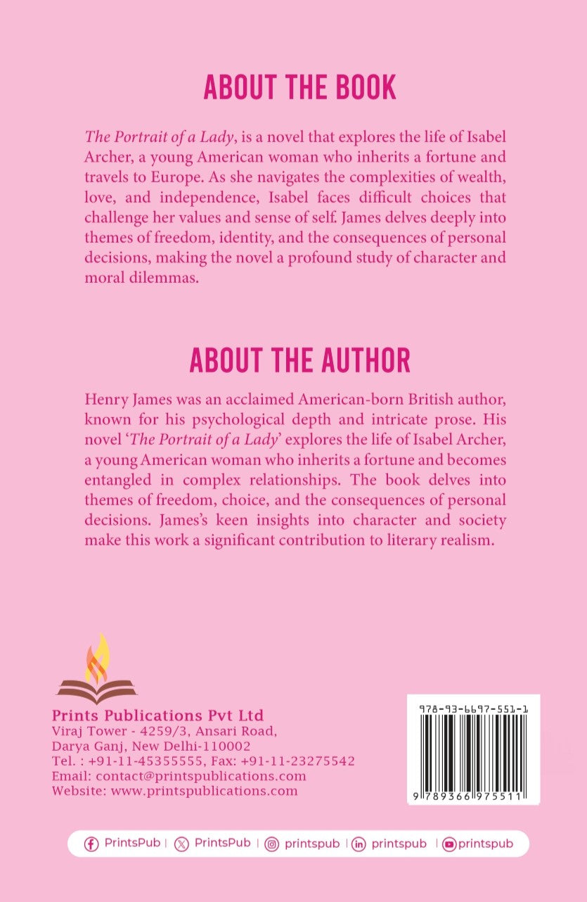 The Portrait of A Lady Prints Publications