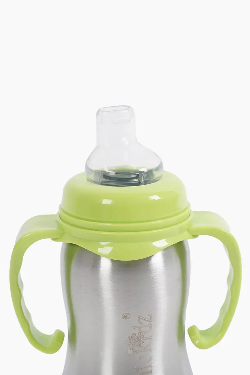 Stainless Steel Baby Milk Feeding Bottle- 290 ml (Green)