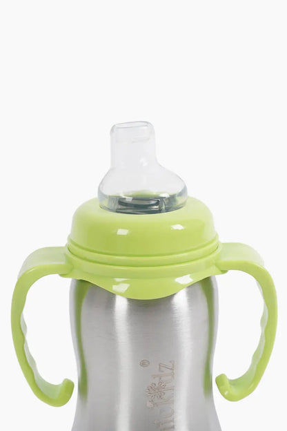 Stainless Steel Baby Milk Feeding Bottle- 290 ml (Green)