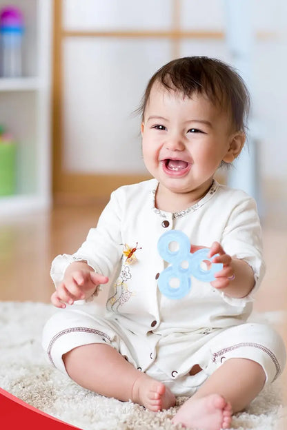 Silicone Teether For Toddlers (Blue)