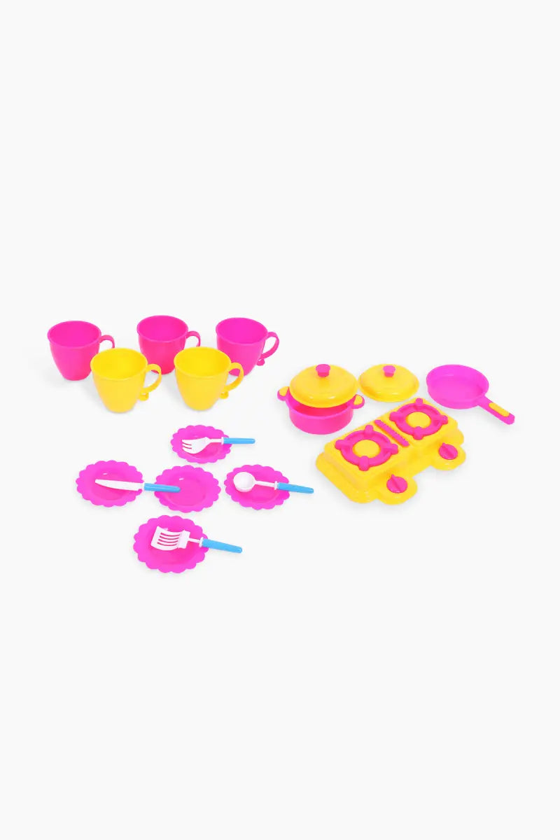 Paramount Kitchen Play Set for Kids - 17Pc