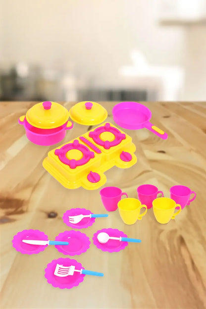 Paramount Kitchen Play Set for Kids - 17Pc