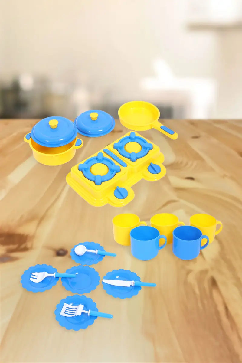 Paramount Kitchen Play Set for Kids - 17 Pc