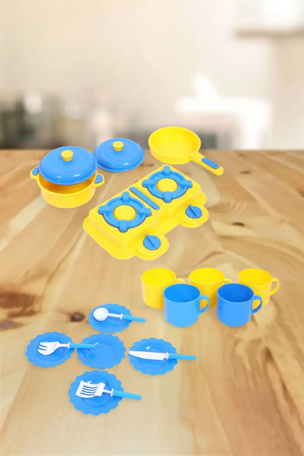 Paramount Kitchen Play Set for Kids - 17 Pc