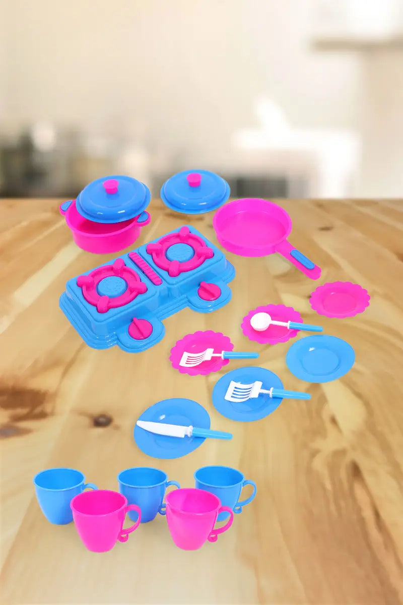 Paramount Kitchen Play Set for Kids - 18 Pcs