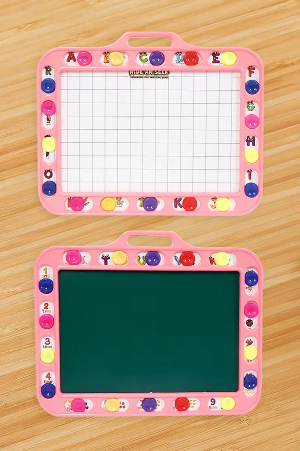 Hide An Seek 2 in 1 Slate for Kids (Pink)