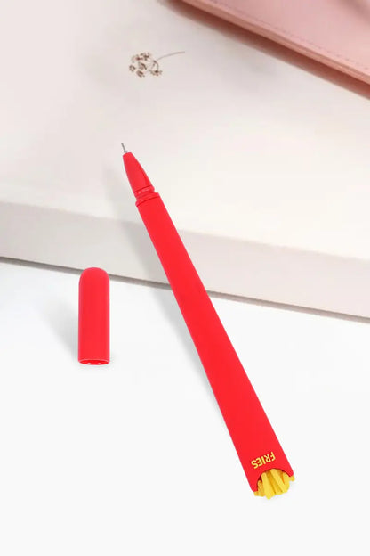 Frech Fries Design Gel Pen (Red)