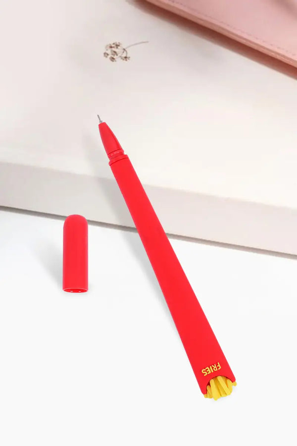 Frech Fries Design Gel Pen (Red)