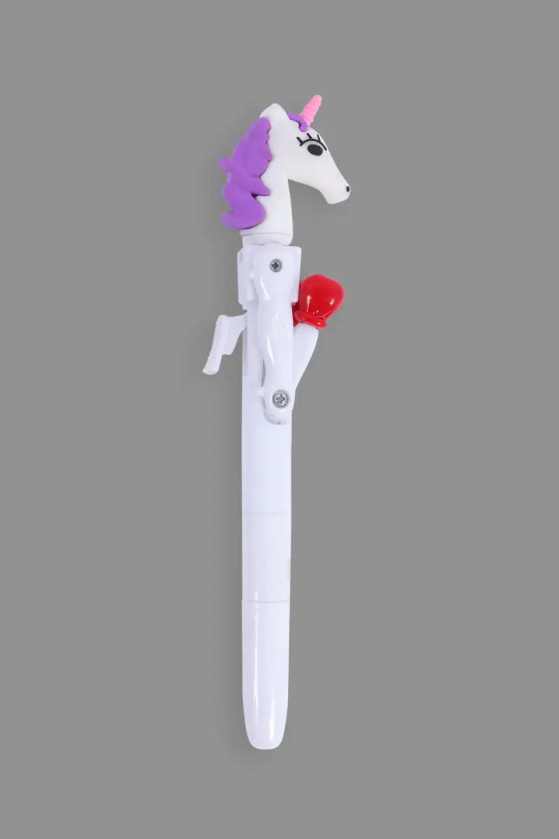 Unicorn Shooter Ball Pen (White) - Pack of 1