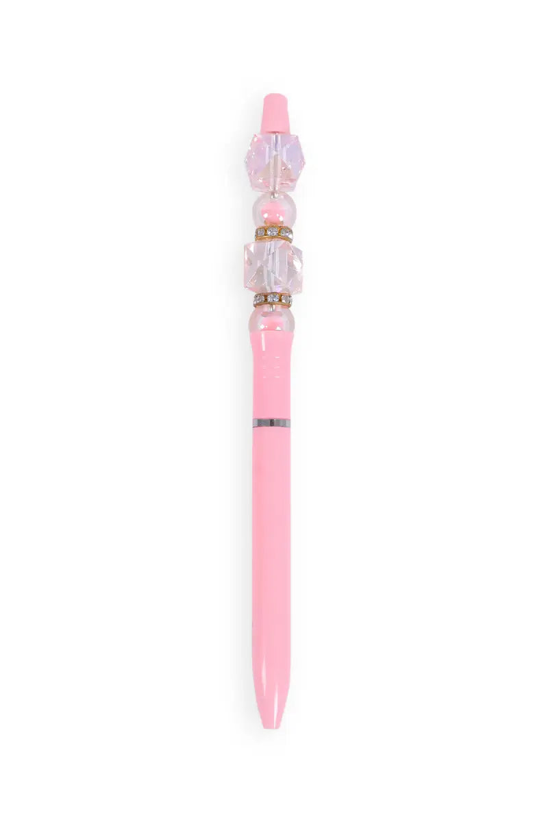 Elegant Crystal Bead Ball Pen - Pack of 1