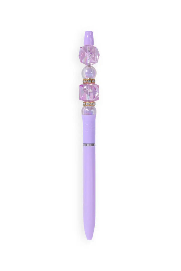 Elegant Crystal Bead Ball Pen - Pack of 1