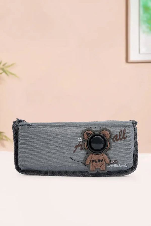 Stationery Pencil Pouch Astronaut (Grey) - Pack of 1