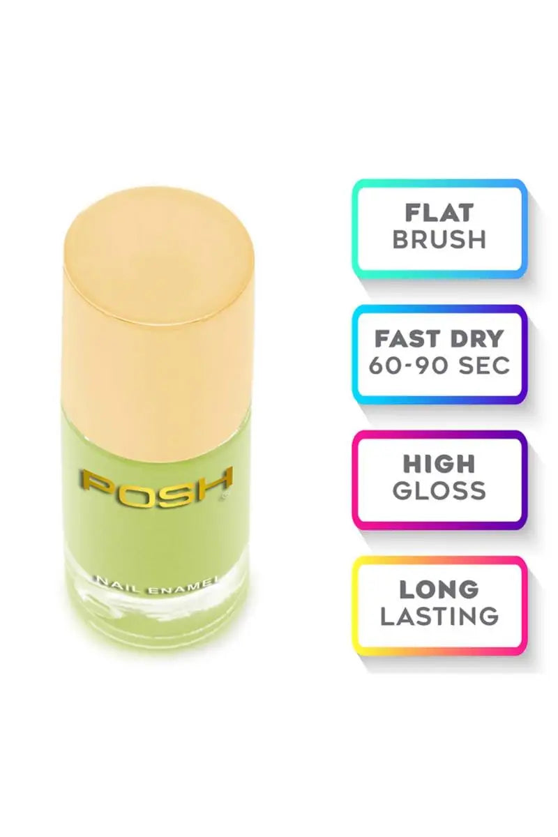 Posh Long-lasting Shine High Gloss Nail Polish - 9ml (649 Naughty Parrot)