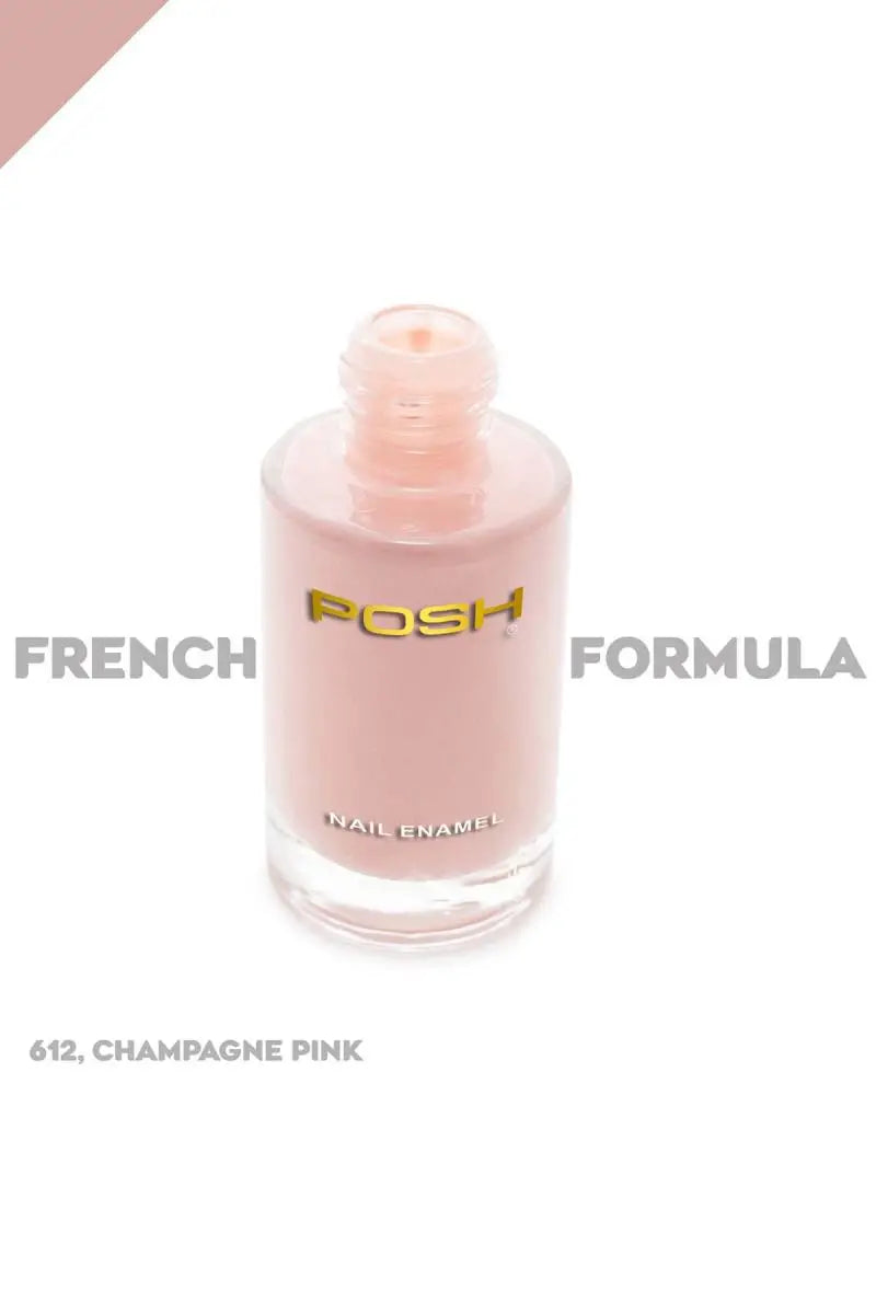 Posh Long-lasting Shine High Gloss Nail Polish - 9ml (612 Champaigne Pink)