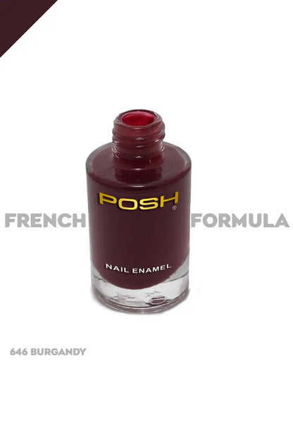 Posh Long-lasting Shine High Gloss Nail Polish - 9ml (646 Burgandy)