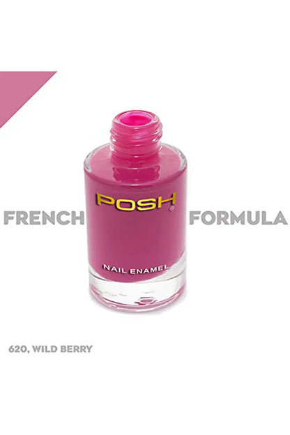 Posh Long-lasting Shine High Gloss Nail Polish - 9ml (620 Wild Berry)