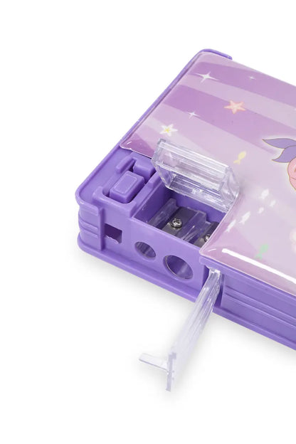 Stationary Pencil Box for Kids (Mermaid- Purple) - Pack of 1