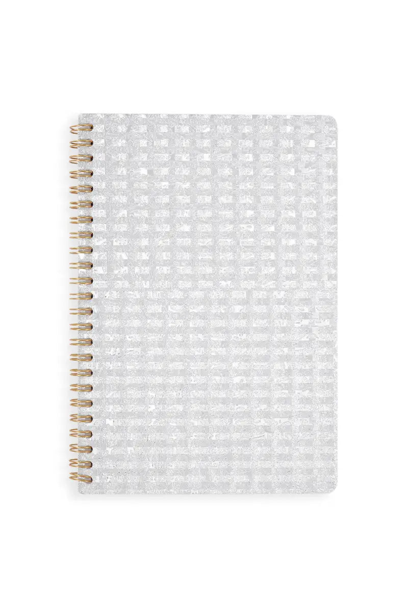 3D Printed Ruled Notebook - Silver
